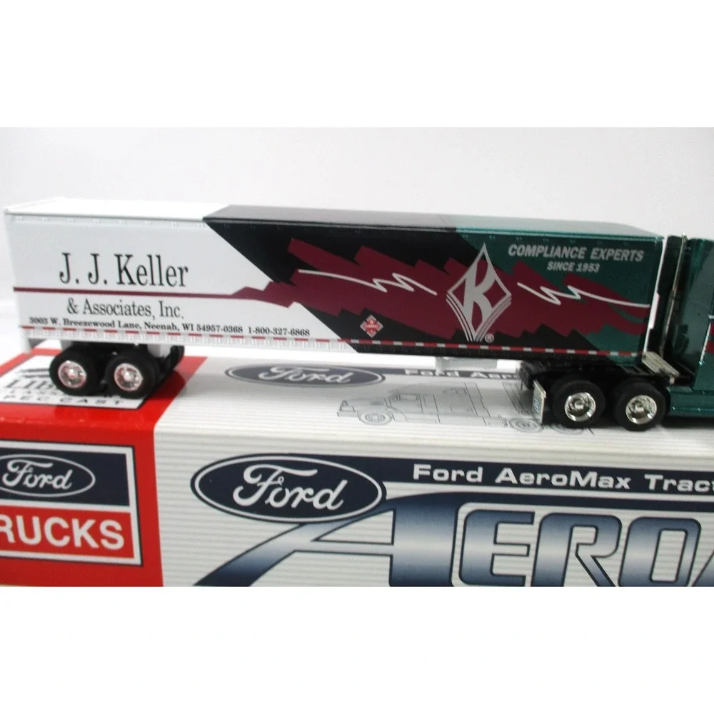 JJ Keller Compliance Experts 1/64 Ford Aeromax Tractor Trailer Liberty Spec Cast